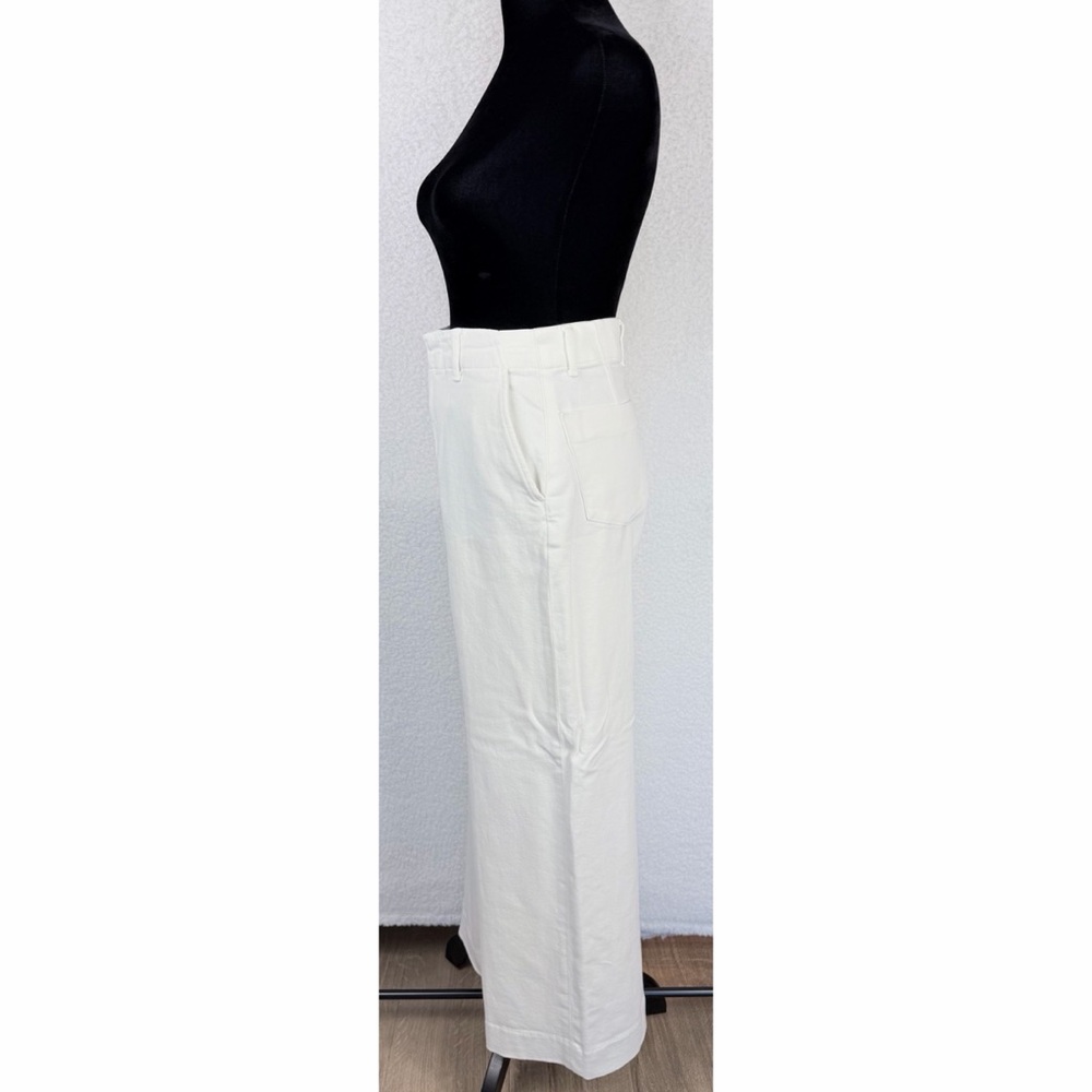 UNIQLO • White Wide-Leg High-Rise Trouser Style Jeans, XS - Picture 5 of 12
